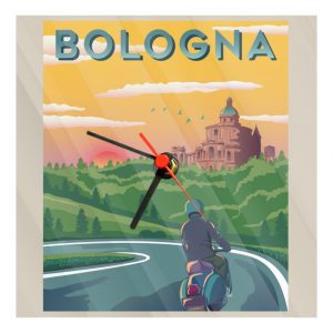 Orologio in Vetro San Luca Cartolina 20x20cm