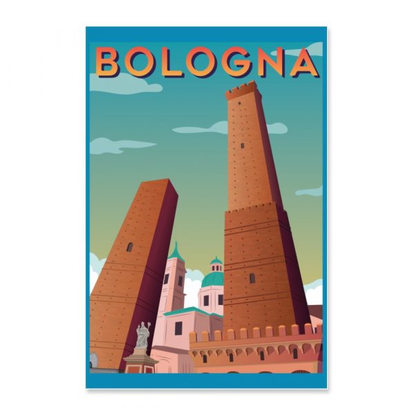 Poster Due Torri Cartolina 30x45