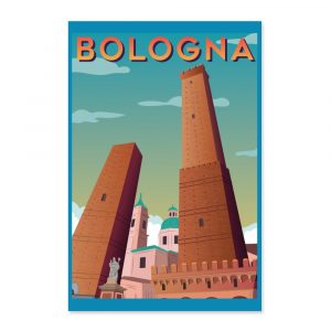 Poster Due Torri Cartolina 50x75
