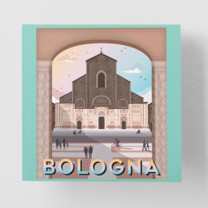 Poster San Petronio Cartolina 30x30cm