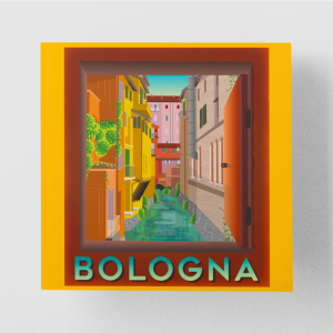 Poster Finestrella Cartolina 30x30cm